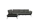 Wohnlandschaft Trendy Anthrazit/Schwarz