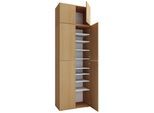 Schuhschrank Lona XXL ca.70x223x39cm Buchefarben