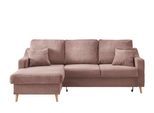 Ecksofa Valentina Rosa Cord