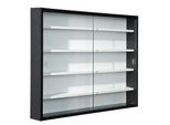 Hängevitrine Collecty ca. 80x60 cm Schwarz/Weiß