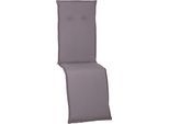 Relaxsesselauflage Tanana ca.170x46x8cm Hellgrau