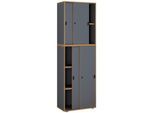 Aktenschrank Salia B60 Anthrazit/Honigeiche