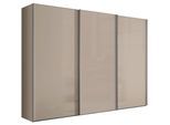 Schwebetürenschrank Lumos Glas Sandfarben