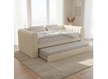 Ausziehbett Tasha Creme ca. 90x200 cm
