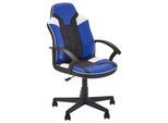 Gamingsessel Saturn ca. 57,5x 107,5x44 cm Blau/Weiß/Schwarz