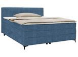 Boxspringbett Bari in Blau ca. 180x200cm