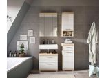 Badezimmer Lambada 4-tlg. ca. 97 cm Eiche/Weiß
