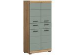 Midischrank Scout ca. 74x141x31 cm Salbeigrün