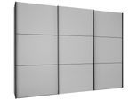 Schwebetürenschrank Includo in Grau ca. 249x222x68cm
