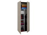 Mehrzweckschrank Vandol ca. 70x178x40 cm Eichefarben