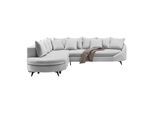 Ecksofa Axel Silberfarben
