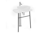 VitrA Plural Waschtisch-Unterbau 64054 68,5 x 49 x 74 cm, hoch, freistehend, Platte weiß hochglanz