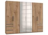Drehtürenschrank Level 36A mit Spiegel ca. 300 cm Eiche Dekor