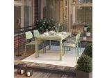 Gartentisch Verde Salbeigrün Aluminium