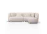 Wohnlandschaft Alba Creme Webstoff