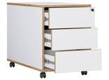 Rollcontainer Salia T70 Weiß/Honigeiche