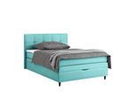 Boxspringbett Miami in Türkis ca. 140x200cm