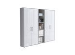 Aktenschrank Office Edition Sw Set 10 Grau/Weiß