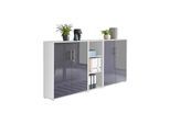 Aktenschrank Office Edition Sw Set 8 Weiß/Anthrazit