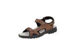 Sandale JOMOS "Sandale", Herren, Gr. 45, braun, Obermaterial: 50% Rindsleder Leather cow. 50% Lammleder LEL., Schuhe Sandale