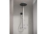 Ideal Standard Alu+ Duschsystem BD583SI mit Ceratherm Thermostat, 2 Ablagen, Silver