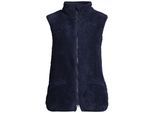 Plüschweste SALZHAUT "Weste RAMENTEN", Damen, Gr. XS, blau (navy), Obermaterial: 100% Polyester PES., Westen