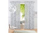 Gardine OTTO HOME "Issoire" Gr. 3, grau (hellgrau), B:140cm H:225cm, Polyester, Gardinen, Gardine, Wohnzimmer, Schlafzimmer, Esszimmer, gemustert und halbtransparent