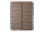 Teppich HEINE HOME Gr. 1, schwarz (natur, schwarz), B:120cm H:9mm L:180cm, Baumwolle, Jute, Teppiche, Teppich