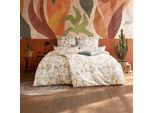 Bettwäsche ESTELLA "Cordula", bunt (450, apricot), B/L: 135cm x 200cm, 1 Stk., 2 Stk., Mako-Satin, B/L: 80cm x 80cm & 40cm x 80cm, 3 tlg., Mako-Satin, Obermaterial: 100% Baumwolle, Bettwäsche, Bettwäsche, Mako-Satin, 100% Baumwolle