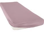 Spannbettlaken BELLANA "bellana Aqua mit Elasthan, 160 g/m²", rosa (zartrosa), 1 Stk., Jersey-Elasthan, 180x200 180x210 180x220 190x200 190x210 190x220 200x200 200x210 200x220 35cm, Jersey-Elasthan, Obermaterial: 97% Baumwolle, 3% Elasthan, Bettlaken, Spannbettlaken, Spannbetttuch für Matratzen bis 35cm Höhe, bügelfrei, faltenfrei