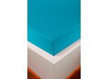 Spannbettlaken BELLANA "bellana Aqua mit Elasthan, 160 g/m²", blau (türkis), 1 Stk., Jersey-Elasthan, 140x200 140x210 140x220 150x200 150x210 150x220 160x200 160x210 160x220 35cm, Jersey-Elasthan, Obermaterial: 97% Baumwolle, 3% Elasthan, Bettlaken, Spannbettlaken, Spannbetttuch für Matratzen bis 35cm Höhe, bügelfrei, faltenfrei