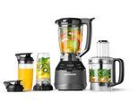 NUTRIBULLET Standmixer "nutribullet Full Size Blender Combo NBF580B - Standmixer, 1200 Watt", schwarz, B:20,5cm H:44,2cm T:20,5cm, Zerkleinerer, 3 Geschwindigkeitsstufen, 1,8 Liter Krug, 2 Mixbecher (700&925ml), Standmixer