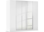 Drehtürenschrank OTTO HOME "Kleiderschrank Schrank Garderobe AGORDO mit Dekor- oder Hochglanzfront", weiß (alpinweiß, hochglanz weiß), B:226cm H:210cm T:54cm, Holzwerkstoff, Schränke, Drehtürenschrank, durchdachte Innenausstattung, in 8 Breiten und 2 Höhen MADE IN GERMANY