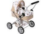 Puppenwagen CHIC2000 "Smarty, Mini-Kuschelwagen", rosa (bärchen), Puppenwagen, KinderB:56cm H:56cm T:56cm, Kunststoff, Metall, Stoff, Puppenwagen, mit herausnehmbarer Tragetasche, B:56cm H:56cm T:56cm