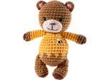 Kuscheltier HEUNEC "Crochi, Häkel-Freund Bär", braun, Plüschfiguren, KinderH:15cm, Kuscheltier, H:15cm