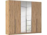 Drehtürenschrank OTTO HOME "Kleiderschrank Schrank Garderobe AGORDO mit Dekor- oder Hochglanzfront", braun (eiche artisan), B:271cm H:210cm T:54cm, Holzwerkstoff, Schränke, Drehtürenschrank, durchdachte Innenausstattung, in 8 Breiten und 2 Höhen MADE IN GERMANY
