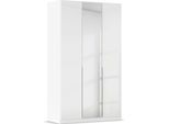 Drehtürenschrank OTTO HOME "Kleiderschrank Schrank Garderobe AGORDO mit Dekor- oder Hochglanzfront", weiß (alpinweiß, hochglanz weiß), B:136cm H:229cm T:54cm, Holzwerkstoff, Schränke, Drehtürenschrank, durchdachte Innenausstattung, in 8 Breiten und 2 Höhen MADE IN GERMANY