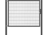 Zauneinzeltür ALBERTS "Flexo Plus", grau (anthrazit), B:200cm H:160cm, Stahl, Tore, Zauneinzeltür, anthrazit, verschiedene Abmessungen
