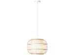 BRILLIANT Pendelleuchte "Bones", beige (natur, weiß), 1, Ø 40cm H: 150cm, 1 Stk., Leuchten, Hängelampe natur/weiß, Pendelleuchte
