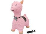 Hüpftier JAMARA "Lama, rosa", rosa, Hüpfspielzeug, BabyB:25cm H:54cm T:47cm, Hüpftier, inkl. Luftpumpe, B:25cm H:54cm T:47cm