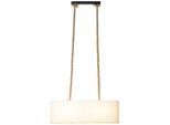 BRILLIANT Pendelleuchte "Sailor", beige (natur, weiß), 2, H: 120cm, 1 Stk., Leuchten, Hängelampe, 2-flammig natur/weiß, Pendelleuchte