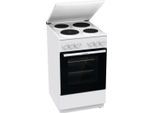 GORENJE Platten-Standherd "GE 5A23WH", Energieeffizienz: A, weiß, Herdsets, AirFry, Platten-Standherd