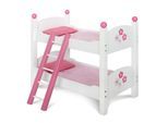 Puppenbett CHIC2000 "Fiori", weiß, Puppenmöbel, KinderB:50cm H:44cm T:50cm, Holz, Stoff, Puppenbett, B:50cm H:44cm T:50cm