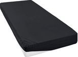 Spannbettlaken OTTO HOME "GRETA Jersey aus 100% Baumwolle, 150 g/m²", schwarz, L:200cm, Jersey, Obermaterial: 100% Baumwolle, Bettlaken, Spannbettlaken, Premium Bettlaken für Matratzen bis 23 cm Höhe, perfekter Sitz