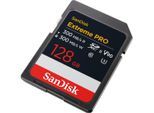SANDISK Speicherkarte "SDXC Extreme PRO", schwarz, 128 GB, Speicherkarten, Speicherkarte