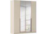 Drehtürenschrank OTTO HOME "Kleiderschrank Schrank Garderobe AGORDO mit Dekor- oder Hochglanzfront", beige (beige (champagner)), B:181cm H:210cm T:54cm, Holzwerkstoff, Schränke, Drehtürenschrank, durchdachte Innenausstattung, in 8 Breiten und 2 Höhen MADE IN GERMANY