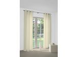 Vorhang WIRTH "WirthNatur" Gr. 1, beige, B:127cm H:145cm, Baumwolle, Gardinen, Vorhang, 1-lagig