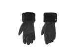 Lederhandschuhe PEARLWOOD "Emma", Damen, Gr. 7.5, schwarz, Schafsleder, unifarben, Handschuhe, Atmungsaktiv, Wärmeregulierend, Wind - und Wasserabweisend