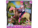 Anziehpuppe SIMBA "Steffi Love, Reitausflug", bunt, Puppen, Kinder, Kunststoff, Anziehpuppe