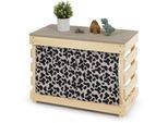 Outdoor-Spielküche MUDDY BUDDY "Matschküche, Little Leo, natur - warmgrau", grau (natur, warmgrau), Spielküchen, KinderB:80cm H:55cm, Holz, Outdoor-Spielküche, B:80cm H:55cm